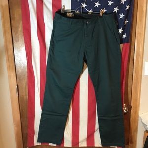 Forest Green Volcom Corpo Class Chinos